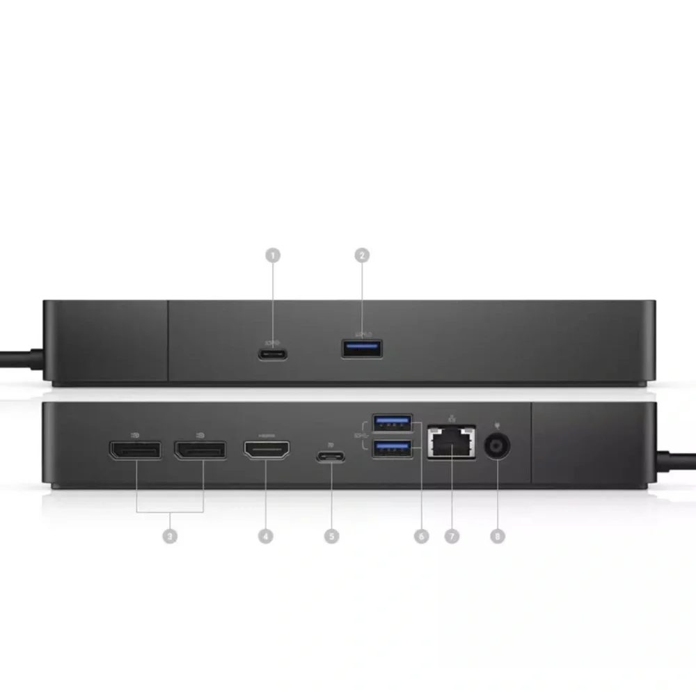 Dell Black USB Hub with Ethernet and USB 3.0